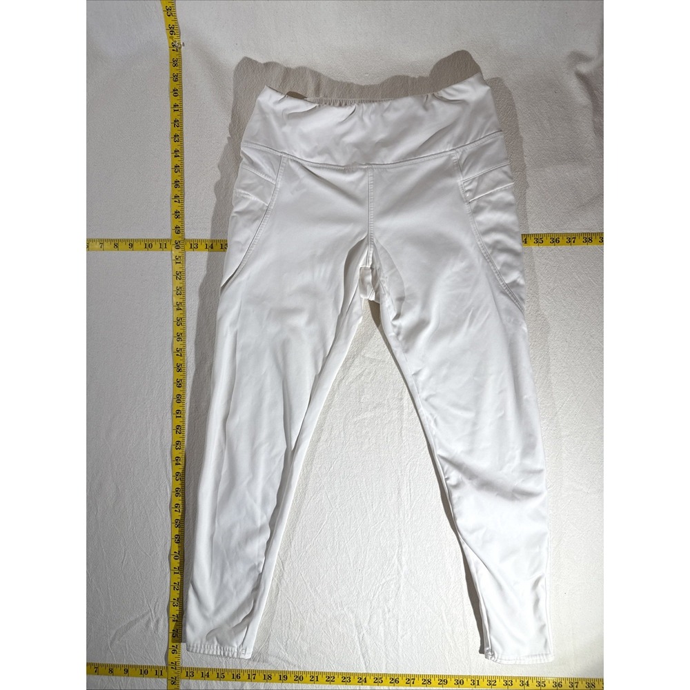 Layer 8 Ivory Qwick-Dry Fleece Lined Yoga Pants W/Side Pockets Women's Size L